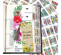 Bible Index Tabs New & Old Testament Tabs Matte Laminated Floral Design - 120 Pcs