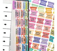 Bible Index Tabs New & Old Testament Tabs Matte Laminated Floral Design, Bible Journaling Supplies - 122 Pcs (Polka Dots)