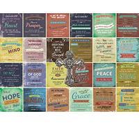 Bible Jigsaw Puzzle for Adult 1000 Pieces, Religious Christian Puzzles, Inspirational Motivational Bible Verse Puzzles as Religious Wall Decor