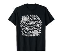 Bible Journaling Floral Scripture Botanical Watercolor T-Shirt