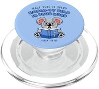 Bible Koala Christian Pun Faith Quote Scripture Gift Design PopSockets PopGrip for MagSafe