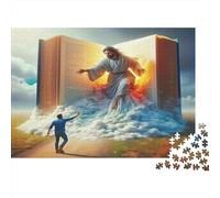Bible Large Book 1000 Piece Jigsaw Puzzle Jigsaw Puzzle for Adults Clouds Night View Puzzle Game for Family Stress Relief Home Decor Gift 38x26cm/1000pcs