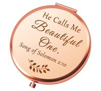Bible Makeup Mirror Christian Inspirational Gift for Women Scripture Compact Mirror Motivational Gift for Women Religious Scripture Gifts for Sister Travel Makeup Mirrors Christmas Birthday Gifts