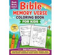 Bible Memory Verse Coloring Book For Kids: 60+Coloring pages with 190+ Fun Bible Activities