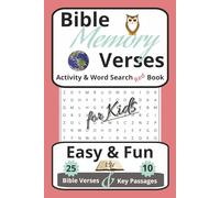 Bible Memory Verses Activity & Word Search Book: 25 Memory Verses & 10 Key Bible Passages | Activity Book Companion to Red Visual Memory Verses | 6x9 inches, 80 pages | ESV quotations