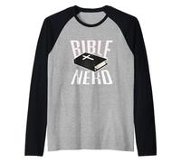 Bible Nerd Christian Theology Student Holy Spirit Jesus God Raglan Baseball Tee