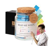 Bible Notes Jar - Handmade Christian Devotional Jar, Inspirational Scripture Reminder, Colorful Prayer Jars, Uplifting Faith Notes, Decorative Spiritual Keepsake | Thoughtful Daily Encouragement Gift