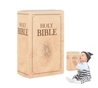 Bible Pillow - Plush Writing Pillow with Plush Book Comfortable Open Faith Theme Holy Decor | Holy Bible Pillow for Family Friends