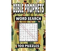 Bible Prophets Word Search: 100 Pages of Puzzles, Word Scramble, Word Find, and Vocabulary Activities for Kids, Adults, and Seniors