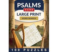 Bible Psalms Word Search Large Print: 100 Challenging Word Search Puzzles for Adults and Seniors (Crackling Fire Word Search)