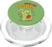 Bible Pun - Juice Box - Christian Jesus Faith Funny Design PopSockets PopGrip for MagSafe