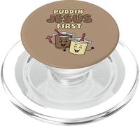 Bible Pun - Puddin’ Jesus First Matthew 6:33 Christian Faith PopSockets PopGrip for MagSafe