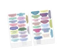 Bible Quote Sticker Religious Inspirational Decorative for Water Bottles Scrapbooking Diary Laptop Mobile Phone Cover Self-Adhesive