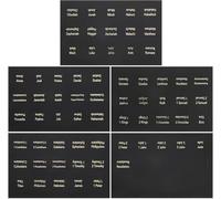 Bible Reading Index Tab Stickers - 5 Sheets PVC Adhesive Labels for Efficient Scripture Study & Book Marking