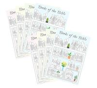 Bible Reading Stickers, Bible Book Plan Stickers, 8 x Religious Stickers - Christian Bible Tracker Dashboard Stickers, Bible Stickers for Women