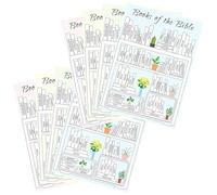 Bible Reading Stickers, Bible Reading Plan Stickers, 8 Shelf Stickers, Bible Books Sticker Books Flush Board Sticker