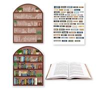 Bible Reading Tracker Bible Labels Bible Reading Lists Bible Study Stickers for Bible Study Supplies Unique Gifts for People Who are Getting Ready to Read The Bible (Classic Bookshelf)