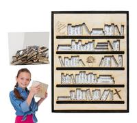 Bible Reading Tracking Ornament: Wooden Pendants Chart Decoration, Scripture Progress Display | Rustic Faith Inspired Design, Christian Devotion Theme, The