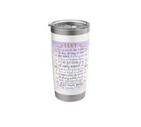 Bible Scripture 1 Corinthians 13:4-8 The Love Verse Stainless Steel Insulated Tumbler