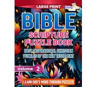Bible Scripture Puzzles Book: Easy, Inspirational Christian Puzzles of the New Testament: 4 (Journey Through The Bible)