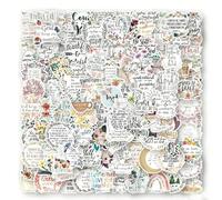 Bible Stickers, 105 Pcs Waterproof Vinyl Stickers, Bible Verse Christian Quote Inspirational Decals for Water Bottle, Laptop, Journal, Scrapbook, Luggage, Crafts (105pcs)