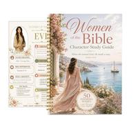 Bible Study Companion Book Women of the Bible Character Study Guide | Sacred Scripture Introduction Manual for Spiritual Seekers, Church, Home, Meditation, Sunday School,