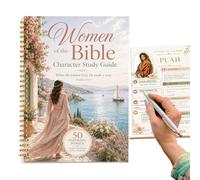 Bible Study Guide Women of the Bible: Character Study Guide | Devotional Reading Plan Book for Spiritual Seekers, Church, Home, Meditation, Sunday School, Apartment, Travel