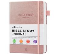 Bible Study Journal & Kit for Women - Christian Notebook with Sermon Notes | Bible Study Supplies, Prayer Devotional Workbook, Verse Tracker & Reflection Log | Premium Leather Cover Gifts, Gold