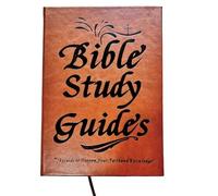 Bible Study Journal Notebook With PU Leather Cover 14x21.5cm - Bible Study Guide - Daily Devotional Journals - Bibles Reading Plan Tracker - Holiday Prayer Journal Note For Beginners Teen Girls