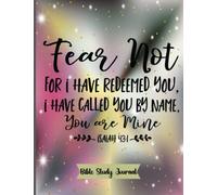 Bible Study Journal with Isaiah 43:1-5 Scripture on Front: Daily Bible Study Notebook