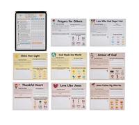 Bible Study Kit for Boy | Religious Crafts Set,Bible Studying Chore Chart Set,for Boys Girls Children Christmas New Year Celebration