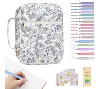 Bible Study Set - Learning Tools with Case, Highlighters, Pens, Bookmarks and Labels, Complete Bible Study Supplies, Prayer Memories for Beginners, Daily Faith Activity Set for Adults