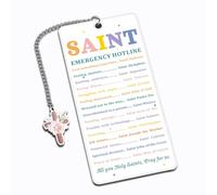 Bible Study Supplies Bible Bookmark Baptism Favors First Communion Confirmation Gifts for Boys Get Well Soon Religious Gifts for Christians Catholic Women Men Faith Gift for Pastor Stocking Stuffers