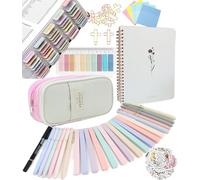 Bible Study Supplies Journaling Kit with Tabs and Highlighter, Notebook and Pen Case, Bible Annotation kit, Bible Study Group Essentials Accessories Set for Women Students Beginner Christian Gifts