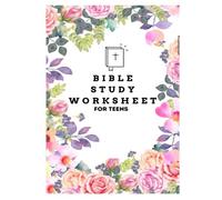 BIBLE STUDY WORKSHEET FOR TEENS: A Simple Guide to Journaling Scriptures, Fearfully and Wonderfully made, Great Inspiration for Christian Teens, Planner and Journal