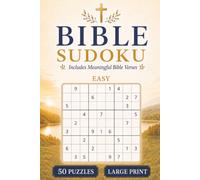 Bible Sudoku Book: 50+ Faith-Inspired Sudoku Puzzles for Relaxation, Focus, and Peaceful Screen-Free Moments