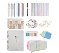 Bible Tab Set - Bible Study Supplies | Bible Logging Kit | Bible Divider Tabs, Pen Highlighters Decals & Writing Sticky Notes For Scripture