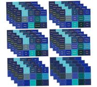 Bible Tabs, 24Pcs Large Print Laminated Paper with Hot Stamping Gold, Easy to Apply Neutral Bible Study Supplies for Notebooks, Books, Magazines in Blue and Black