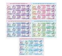 Bible Tabs, Bible Book Tabs, Easy Navigation, Laminated Boho Style Bible Pendants - Waterproof Bible Study Accessories, 5 Sheets Alphabet Bible Stickers for Men and Women