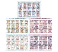 Bible Tabs, Bible Book Tabs, Large Boho Style Bible Dividers, 5 Sheets Alphabet Bible Stickers, Waterproof Bible Study Supplies for Holidays or Celebrations