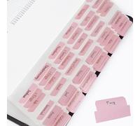 Bible Tabs, Bible Tabs for Study Bible, 90 Tabs in Total, Old and New Testament Studying with Blank Laminated Bible Tabs Pink for Women, Bible Journaling Supplies(Gold Letters)
