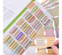 Bible Tabs, Bible Tabs for Women, Bible Index Tabs, 72 Bible Stickers, Bible Tabs Best Gift for Easter, Carnival Mothers Day Bible Study Accessories Bible Journaling Supplies