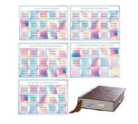 Bible Tabs for Women - Adhesive Tabs Bible Chapter 5 Sheets, Large Print Journaling Labels Reading Accessories for Notebook Instructions Annotation Gift School Office