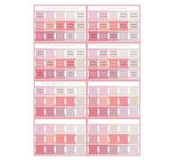Bible Tabs for Women Journaling Supplies Large Print, 120 Tabs Old & New Testament with Blank Laminated Bible Tab Pink