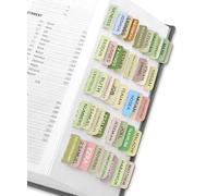 Bible Tabs for Women & Men, Bible Tab for Study Bible, Large Print Bible Tabs for Easy Navigation, Bible Index Tab, 66 Tabs Old & New Testament, Extra 9 Blank Tabs - Gentle Foliage