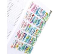 Bible Tabs for Women & Men, Laminated Bible Tabs for Study Bible, Boho Theme Bible Tabs for Easy Navigation, Simplify Your Bible Reading Experience with Easy-to-Use Indexing Tabs, Colorful Flowers