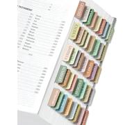 Bible Tabs for Women & Men, Laminated Bible Tabs for Study Bible, Large Print Neutral Bible Tabs for Easy Navigation, Boho Theme, Bible Index Tabs