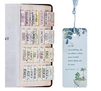 Bible Tabs, Large Print and Easy-to-Read Bible Tabs for Women and Girl, 80 Bible Index tabs in Total, 66 Bible Tabs for Old and New Testament, Additional 14 Blank tabs