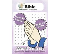 Bible Terms & Phrases Word Search | Easy to Read | Over 50 Puzzles: Word Search Puzzles with Easy to Read Print about Bible Terms and more | 6x9 ... Education, Bible Study and Free Times