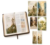 Bible Tip Ins Vellum Bible Inserts for Journaling with Watercolor Scripture Art Bible Study Inserts & Prayer Bookmarks 15PCS Bible Page Overlays for Women